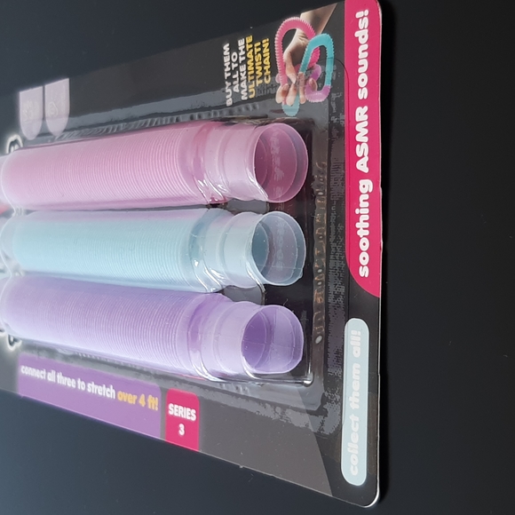 Twisti Tubes Pop Tube Sensory Fidget Toy Grafix 3-count - Picture 5 of 6